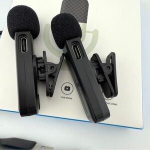 Black Clip-On Microphones